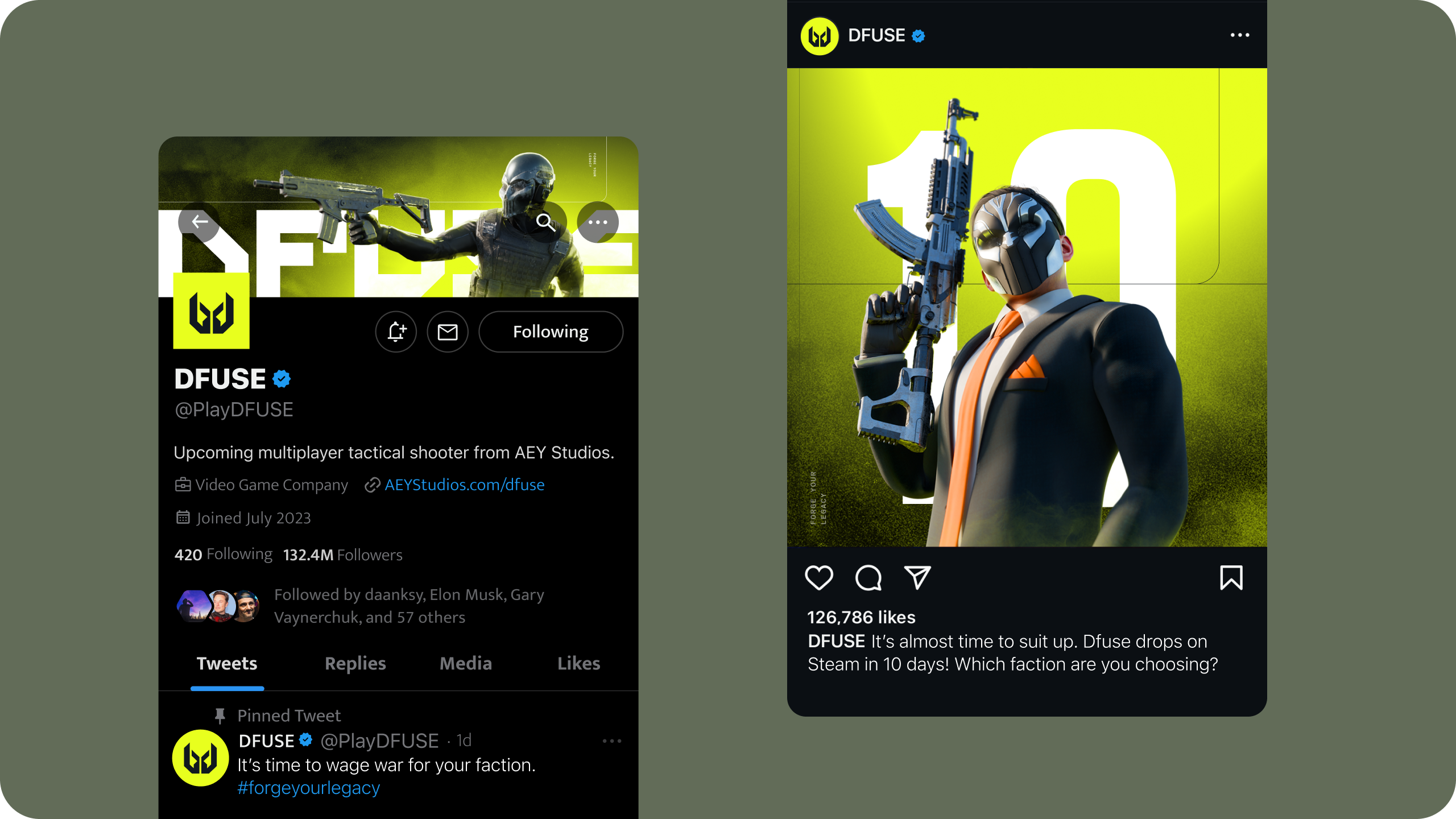 A countdown social post by Battlion for DFUSE